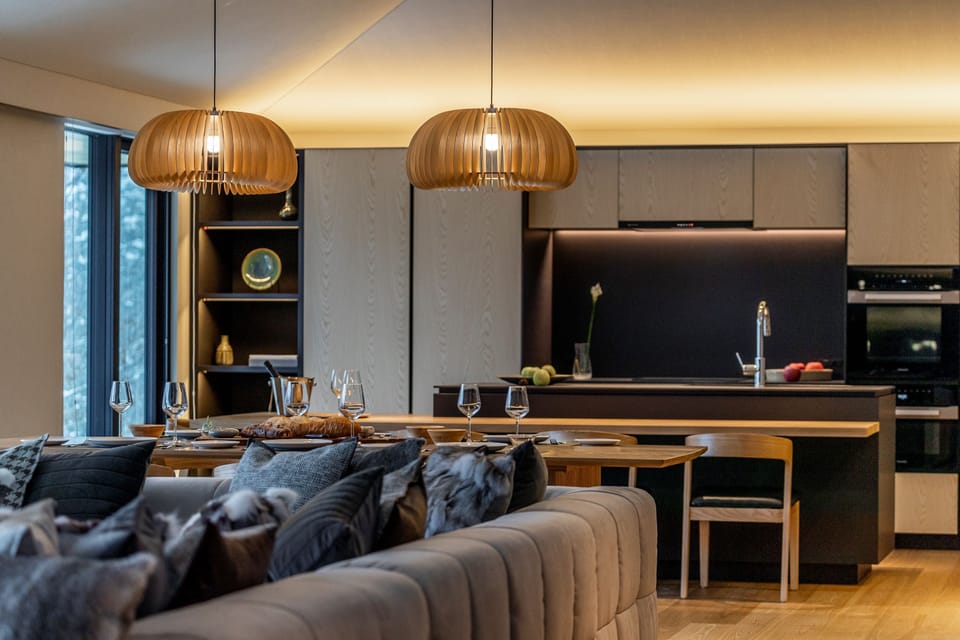 Luxury Chalet | Living area | Flat-screen TV