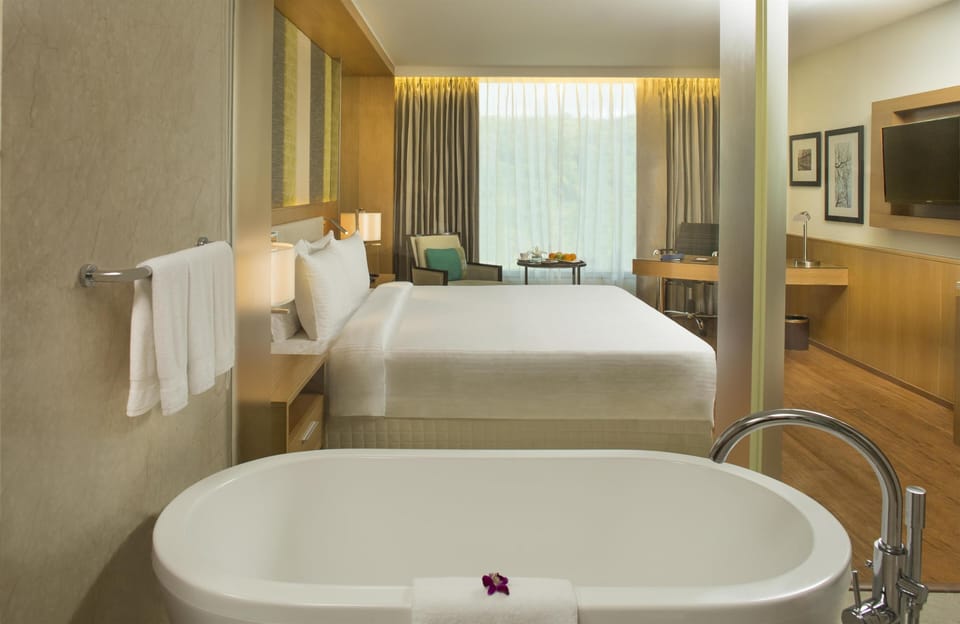 Deluxe Room | Bathroom | Shower, rainfall showerhead, free toiletries, hair dryer