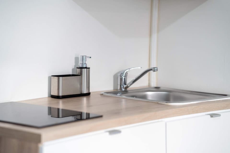 Superior Apartment | Private kitchen | Full-size fridge, espresso maker, coffee/tea maker, electric kettle