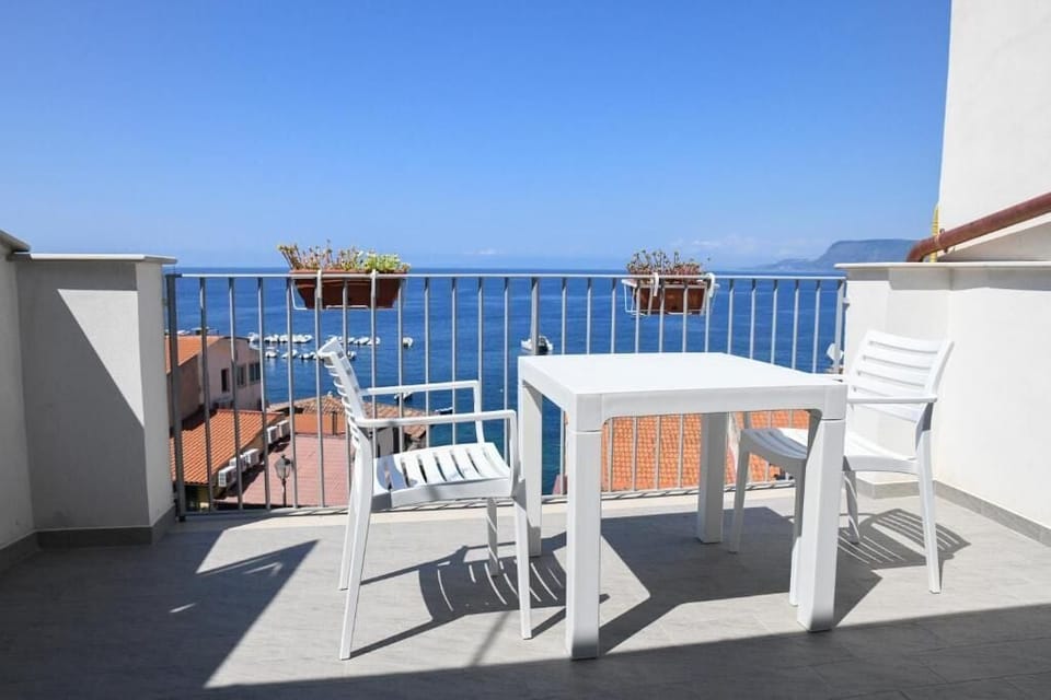 Romantic Double Room, 1 Bedroom, Sea View | Terrace/patio