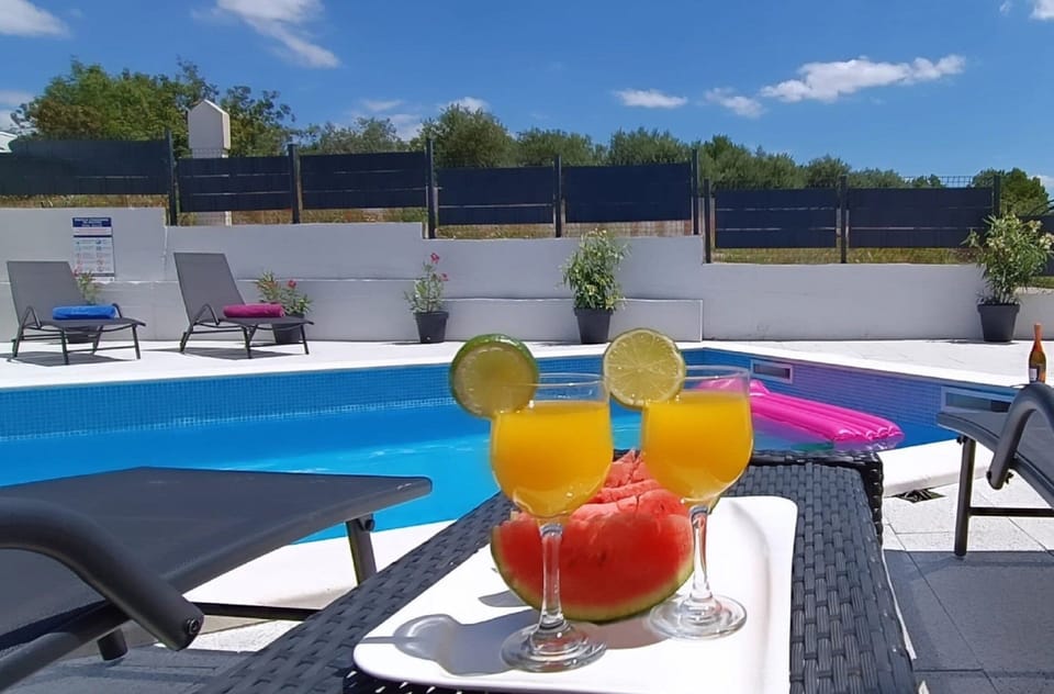House (Three Bedroom Holiday Home with Terra) | Pool | Seasonal outdoor pool, pool umbrellas, sun loungers