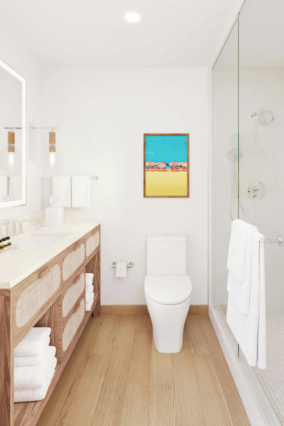 Junior Suite, 1 King Bed with Sofa bed, Garden View (All-Inclusive) | Bathroom | Combined shower/tub, free toiletries, hair dryer, bathrobes