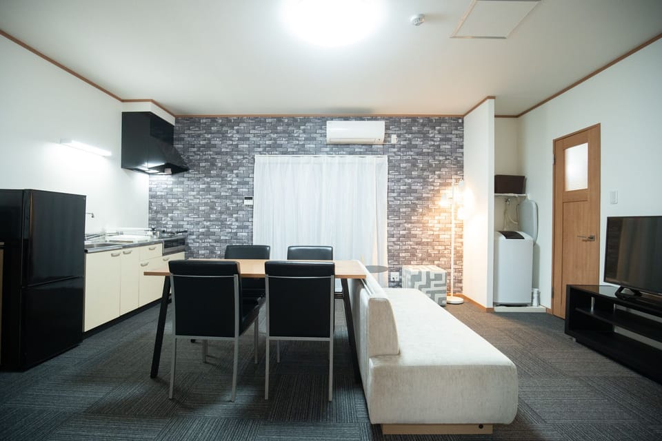 Apartment, 2 Bedrooms, Non Smoking, Kitchen | Living area | 43-inch LCD TV with digital channels, TV, pay movies