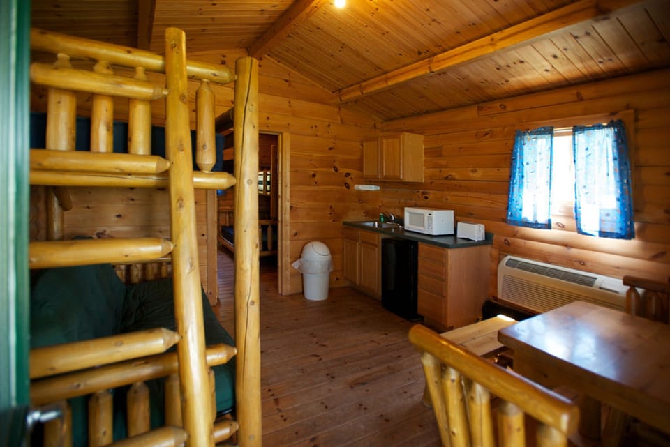 Mini-fridge, microwave, coffee/tea maker, toaster