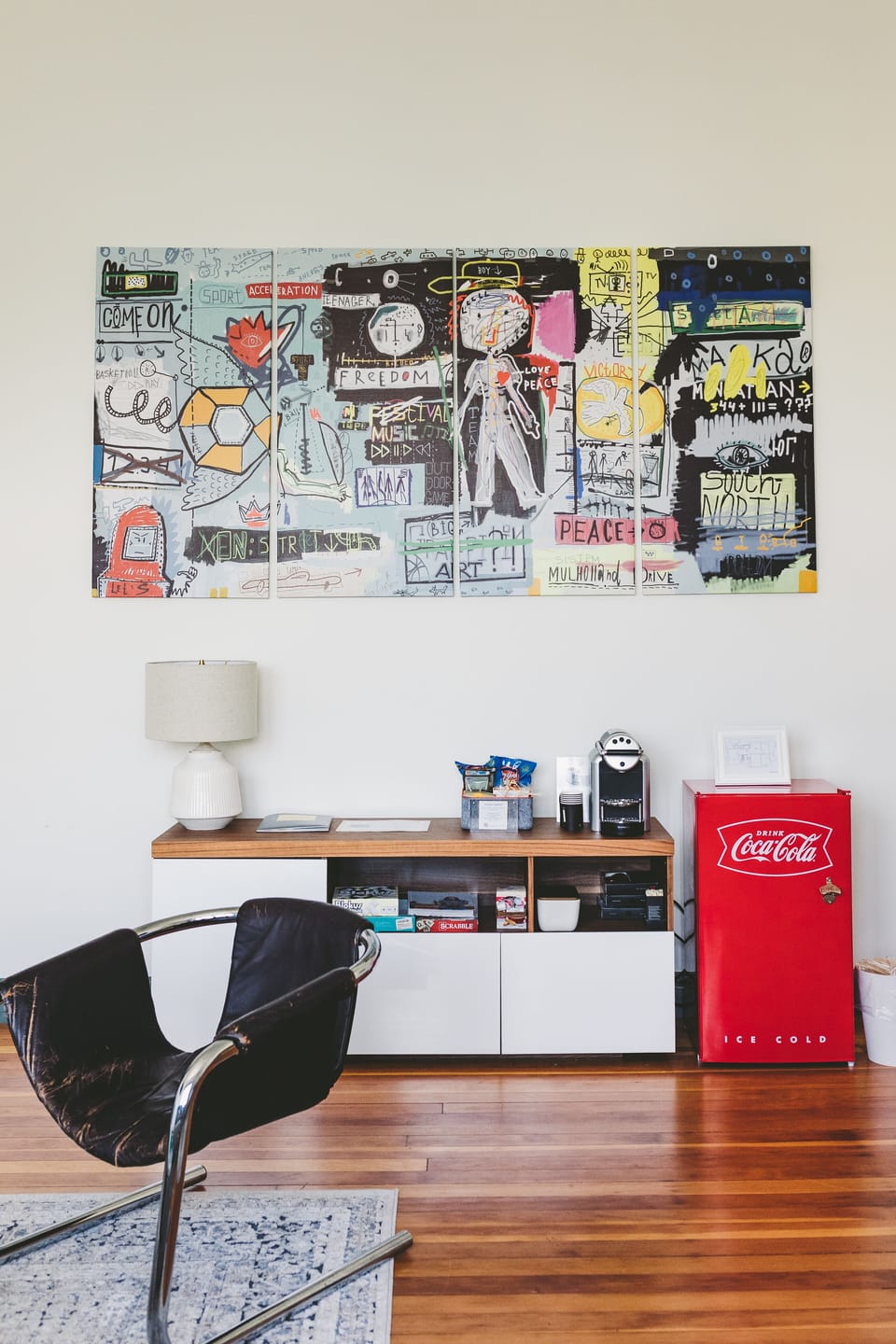 Studio Suite | Living area | 43-inch plasma TV with cable channels, TV, printers