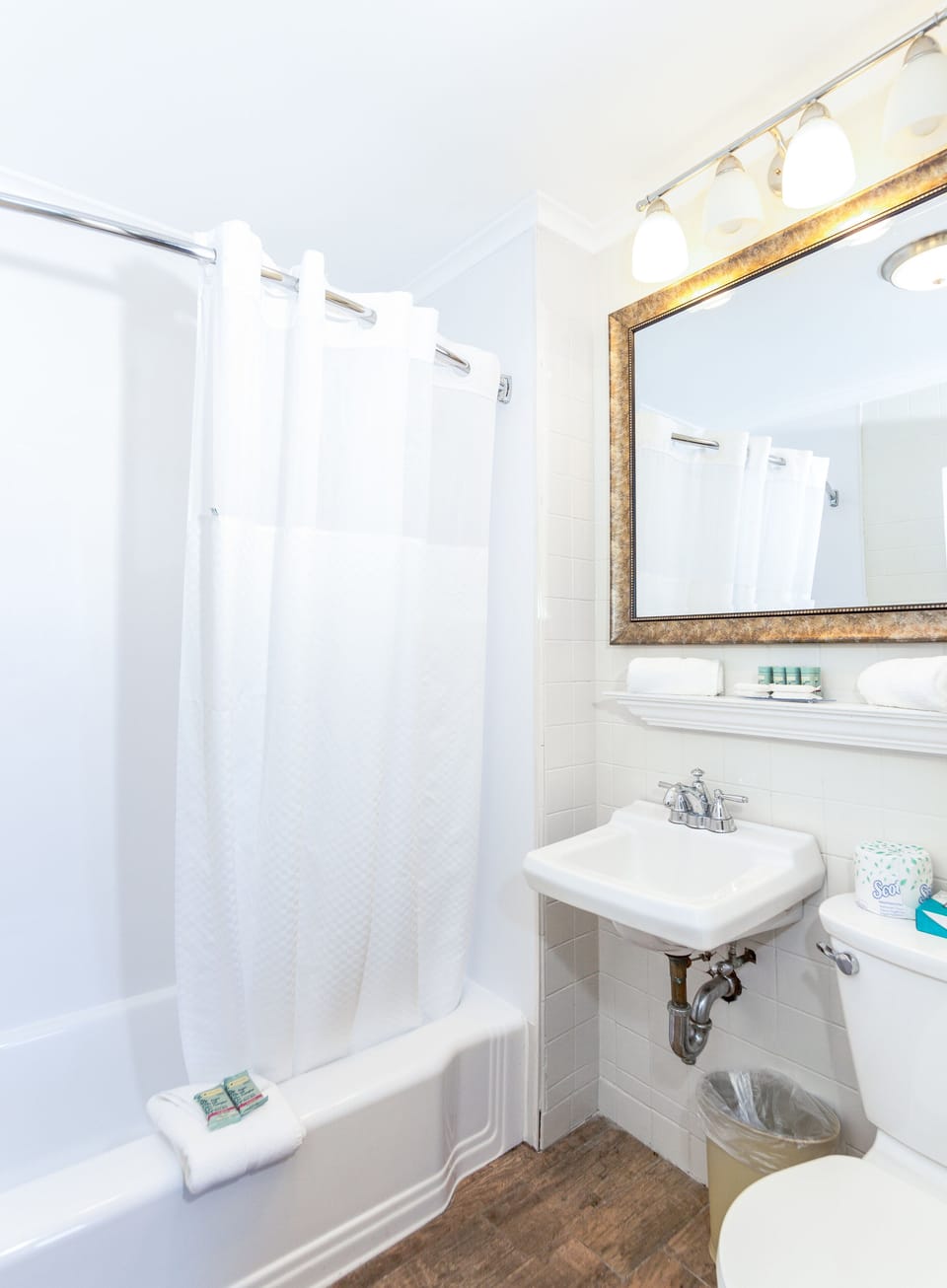 Free toiletries, hair dryer (on request), towels