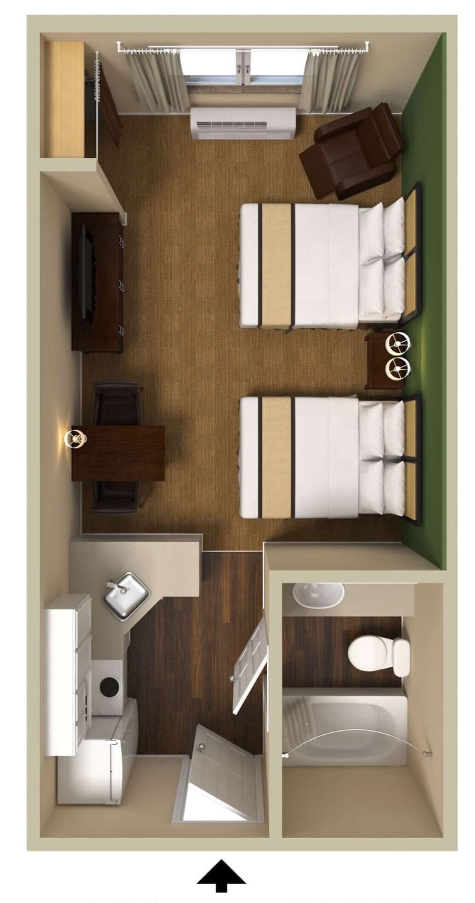 Desk, iron/ironing board, WiFi (free), bed sheets