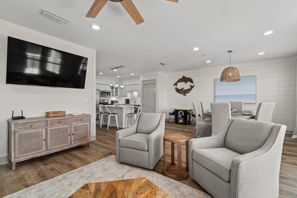 Condo | Living area | 50-inch Smart TV with digital channels, TV, Netflix
