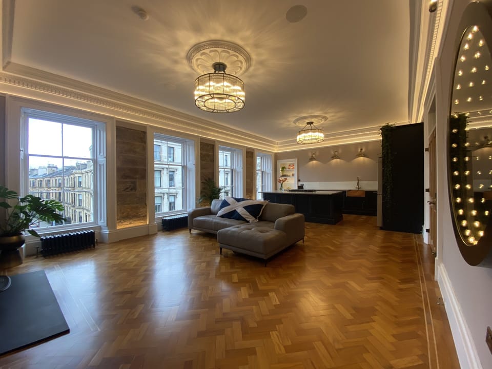 Luxury Apartment | Living area | Smart speakers