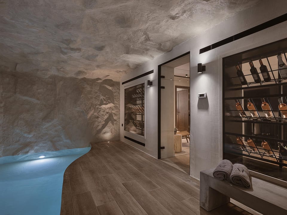 Indoor pool, outdoor pool, pool umbrellas, sun loungers