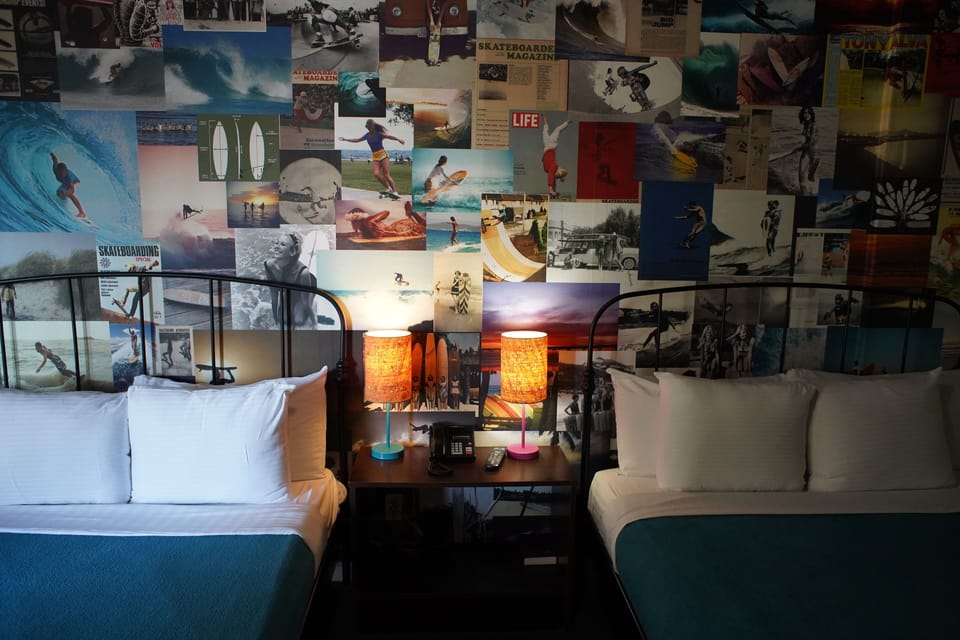 Room 6, 2 Queen Beds | Individually decorated, laptop workspace, blackout drapes