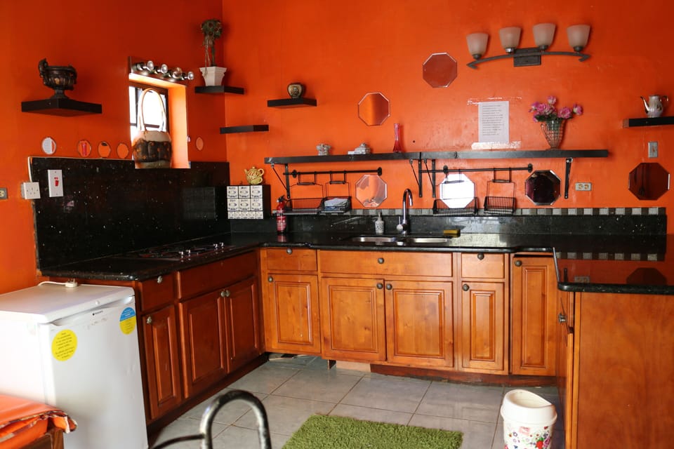 Honeymoon Studio Suite | Private kitchen | Fridge, dishwasher, cookware/dishes/utensils