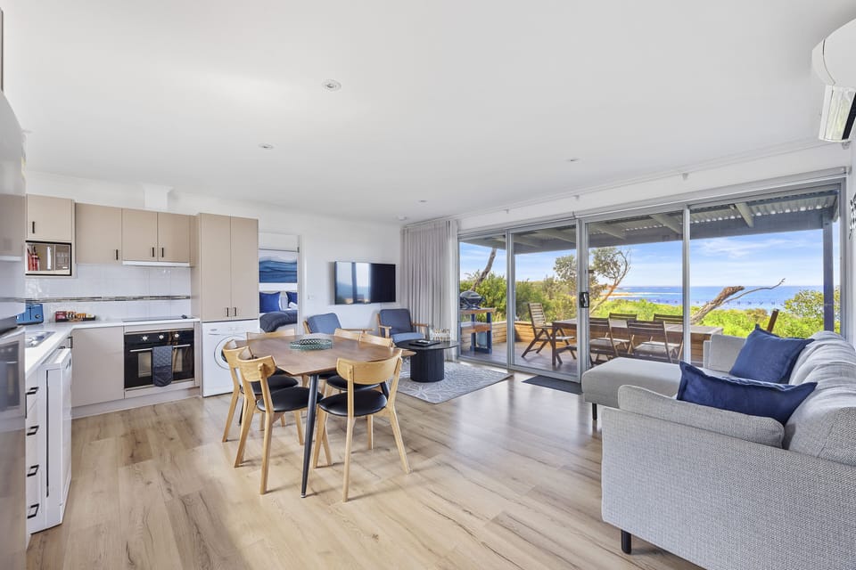 Premium Villa, 2 Bedrooms, Ocean View | Living area | 55-inch flat-screen TV with digital channels
