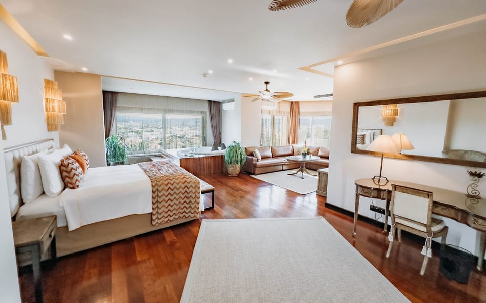 Presidential Room | Egyptian cotton sheets, premium bedding, minibar, laptop workspace