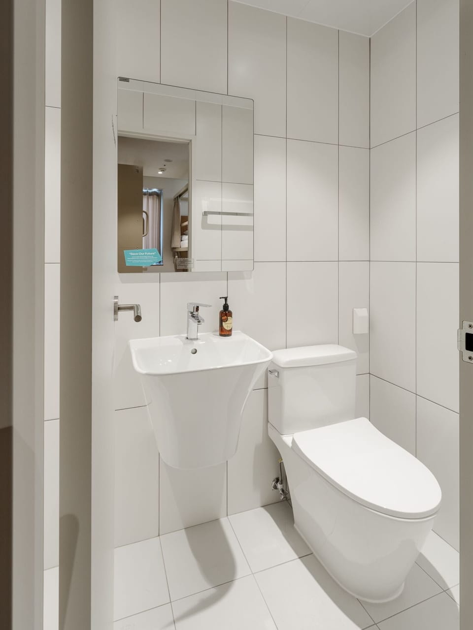 Shower, hair dryer, slippers, towels