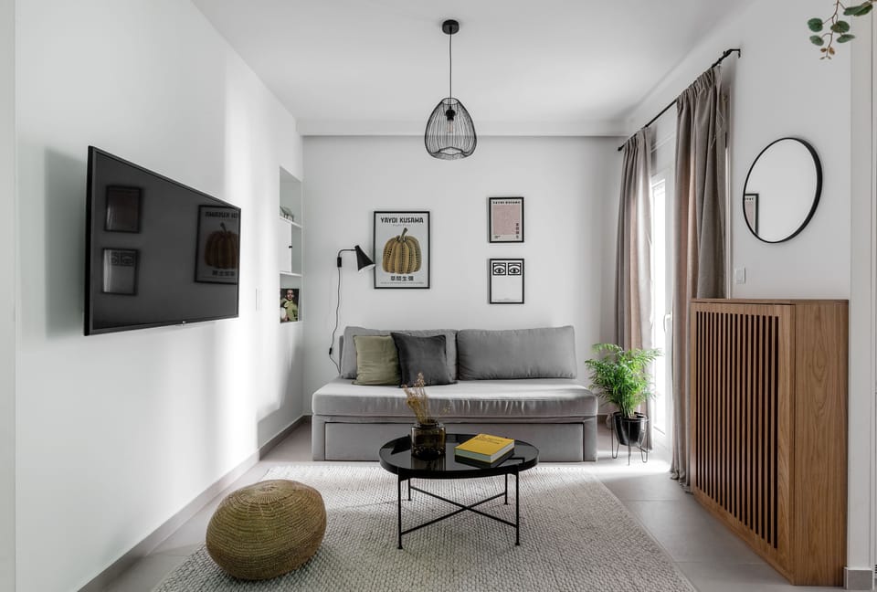 Standard Apartment | Living area | 43-inch TV with digital channels, Netflix, streaming services