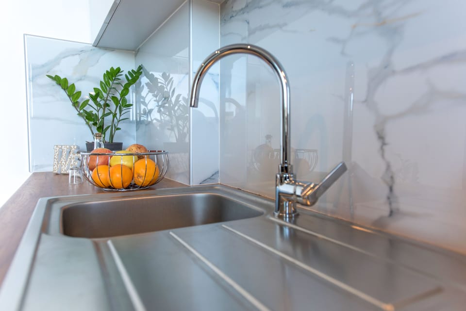 Apartment | Private kitchen | Fridge, oven, stovetop, electric kettle