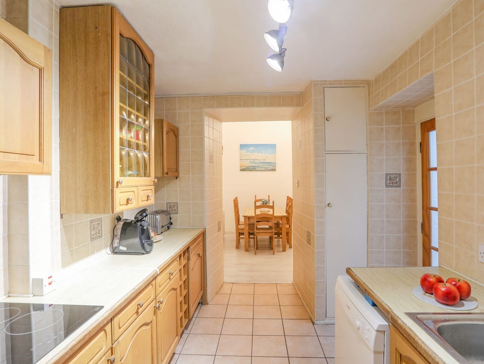 Fridge, dishwasher, electric kettle, toaster