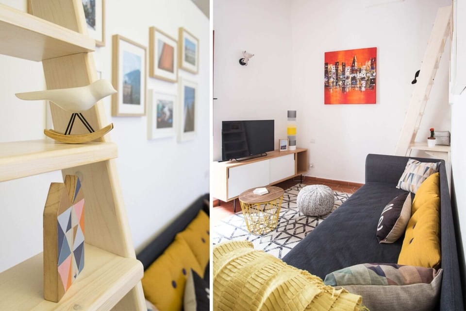 Basic Apartment, 1 Queen Bed with Sofa bed | Living area | TV