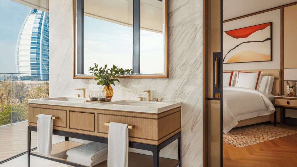 Room (Two Bedroom Panoramic Residence) | Bathroom | Separate tub and shower, deep soaking tub, rainfall showerhead