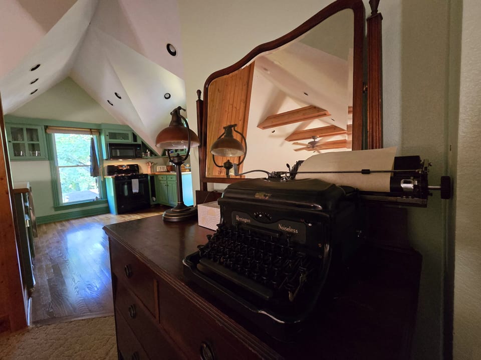 Superior Loft, 1 King Bed, Kitchen, Mountain View | Living area | 43-inch Smart TV with digital channels, Netflix, streaming services