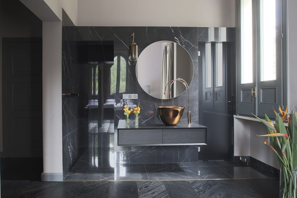 Shower, hair dryer, bathrobes, electronic bidet