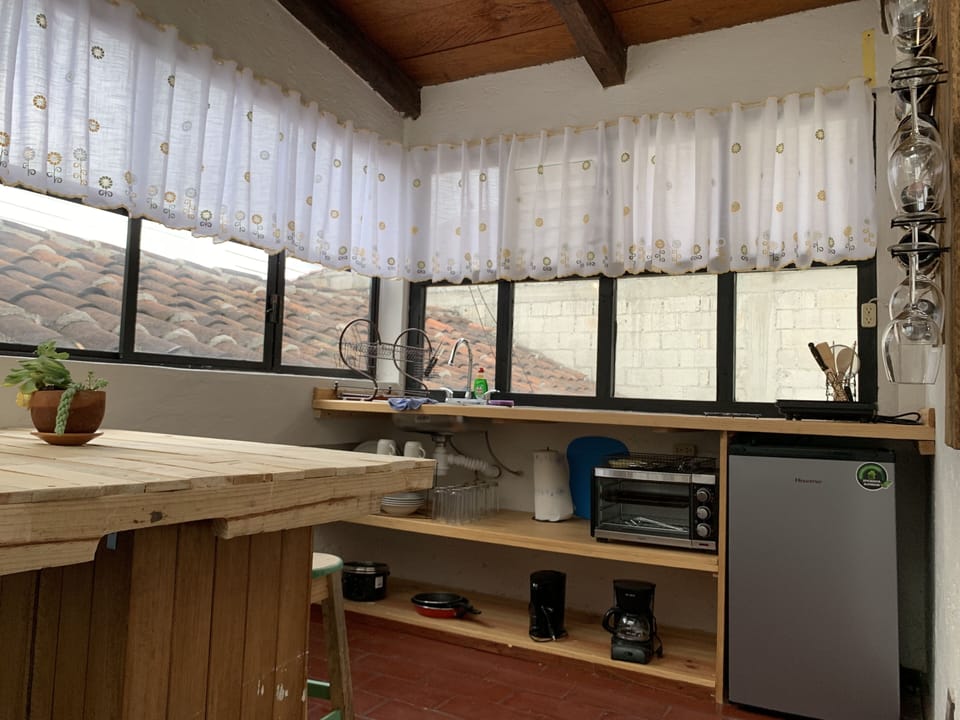 Family Apartment | Private kitchen | Coffee/tea maker, mini-fridge, griddle, toaster oven