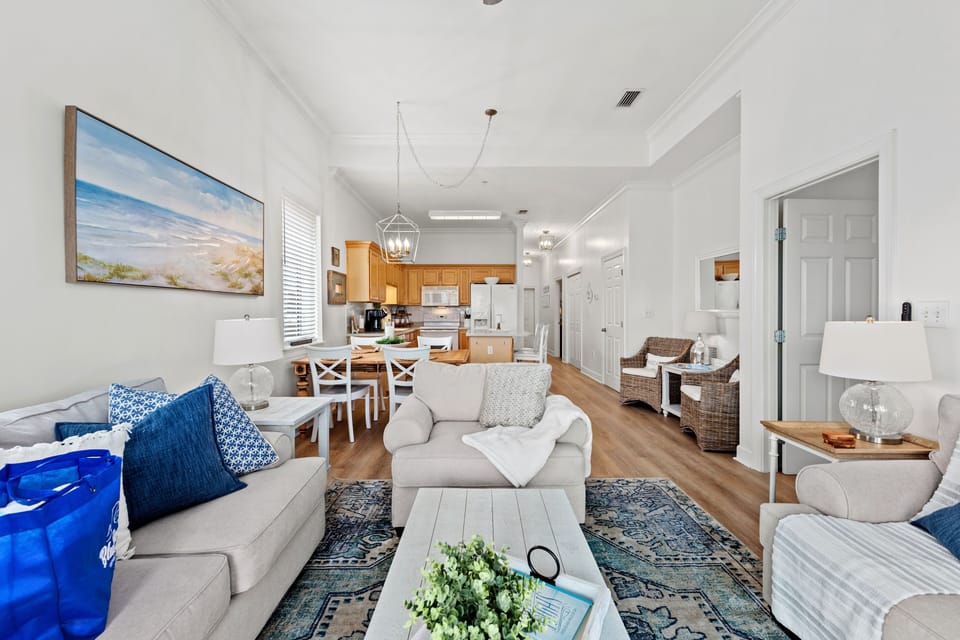 Condo, Multiple Beds, Balcony, Garden View (Seagrove Highlands 1406) | Living area | 50-inch TV with digital channels