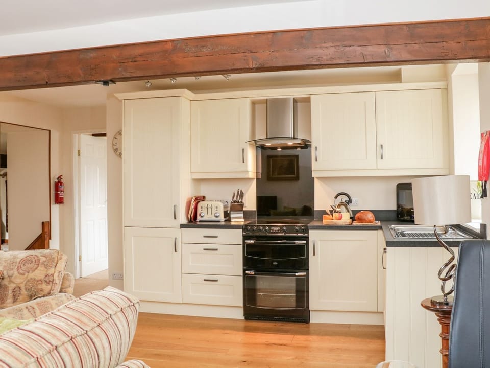 Fridge, dishwasher, electric kettle, toaster