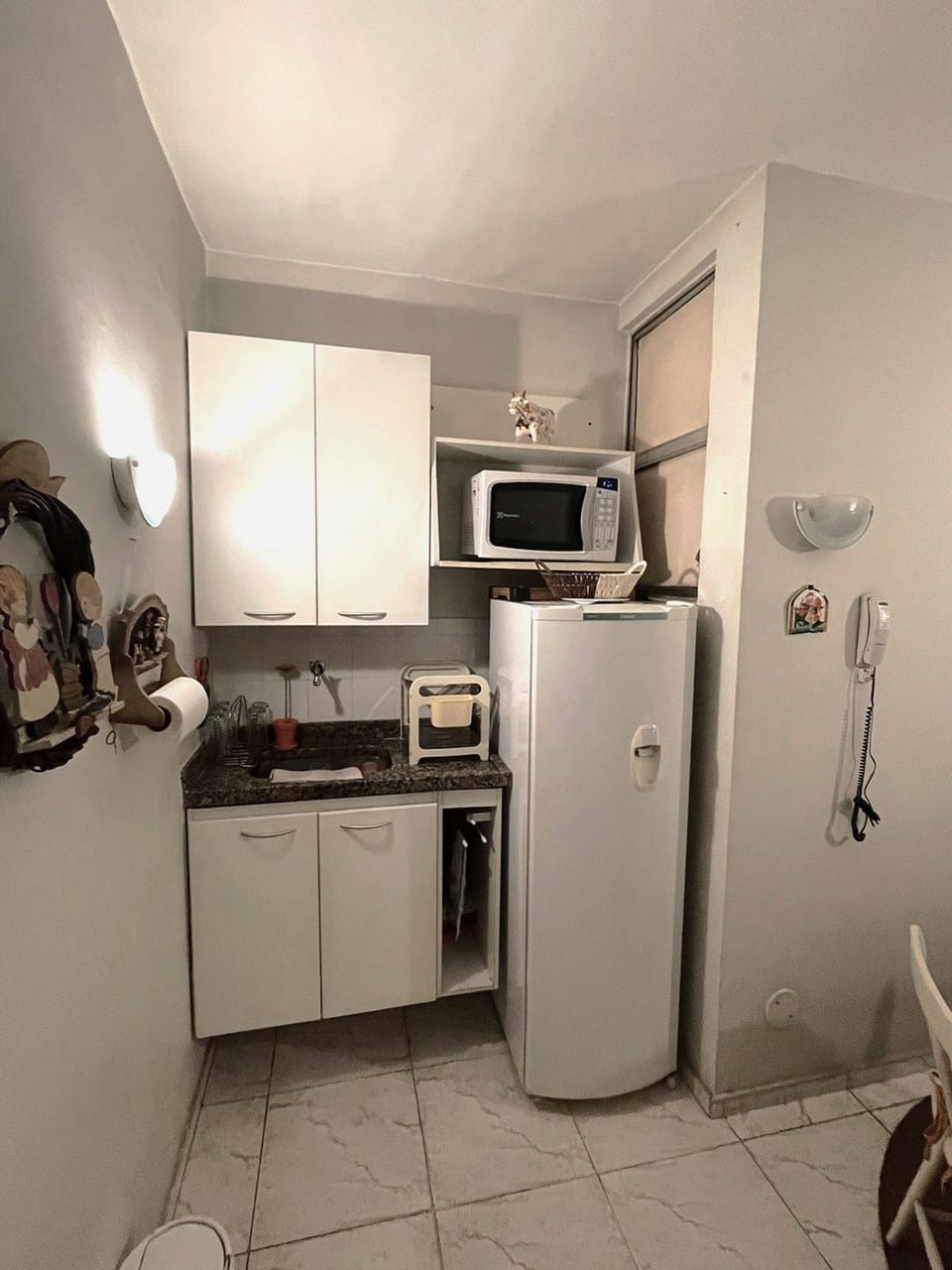 Apartment | Private kitchen | Fridge, microwave, cookware/dishes/utensils