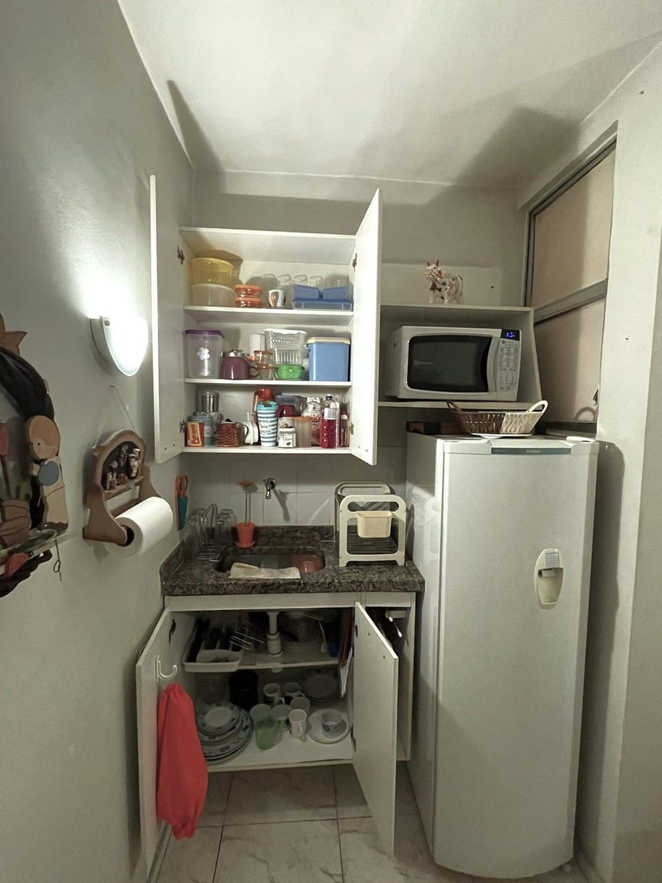 Apartment | Private kitchen | Fridge, microwave, cookware/dishes/utensils