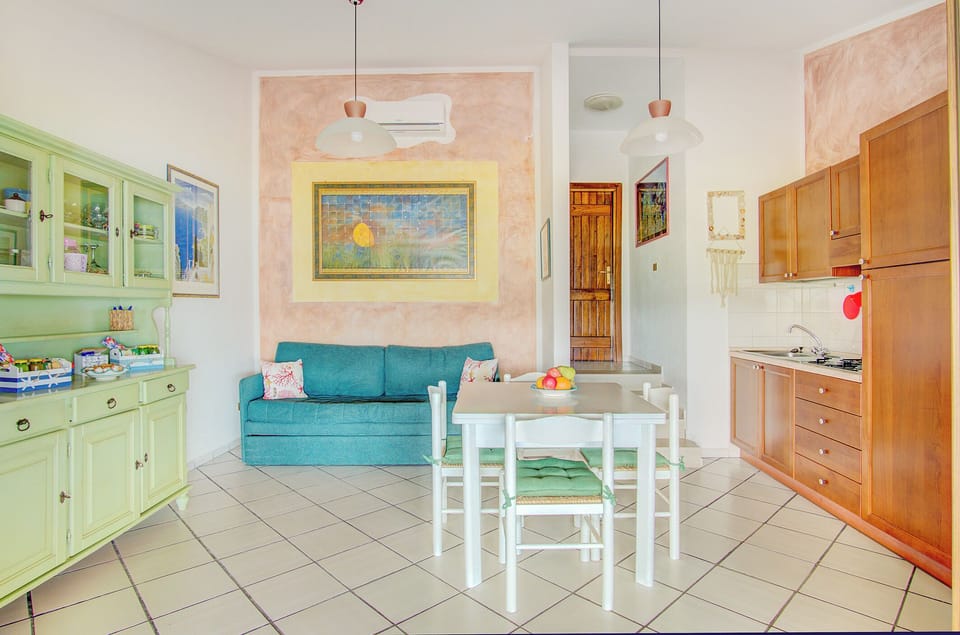 Apartment | Private kitchen | Full-size fridge, microwave