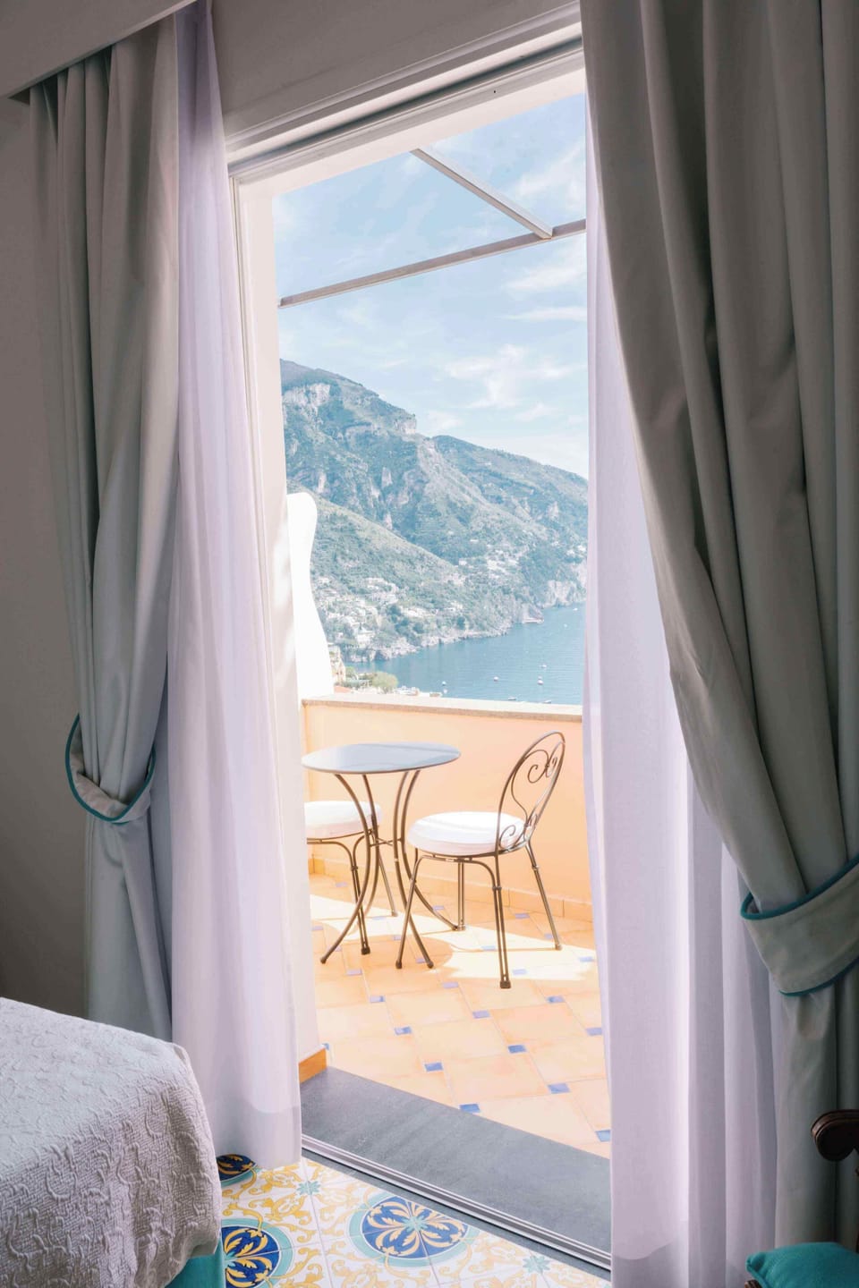 Deluxe Double or Twin Room, Terrace, Sea View | Frette Italian sheets, premium bedding, memory foam beds, minibar