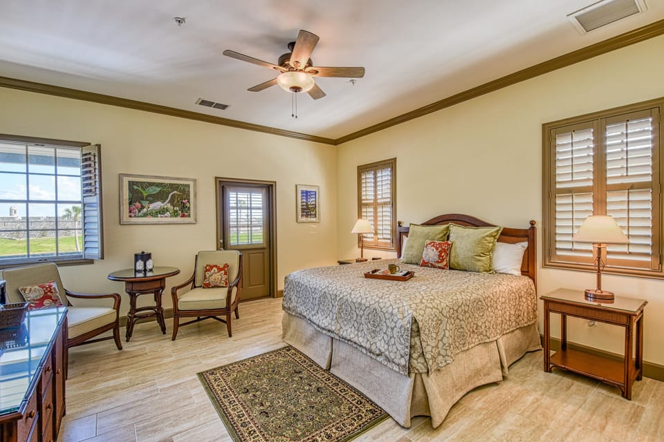 Castillo King | Pillowtop beds, individually decorated, individually furnished