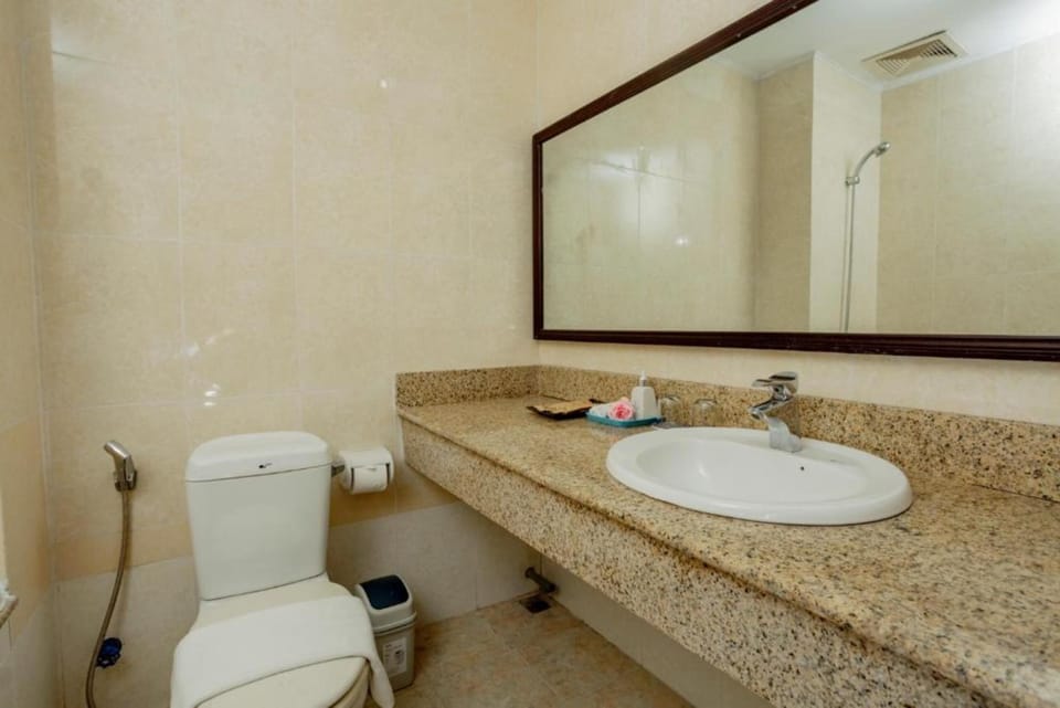 Superior Double Room | Bathroom | Separate tub and shower, hydromassage showerhead, free toiletries