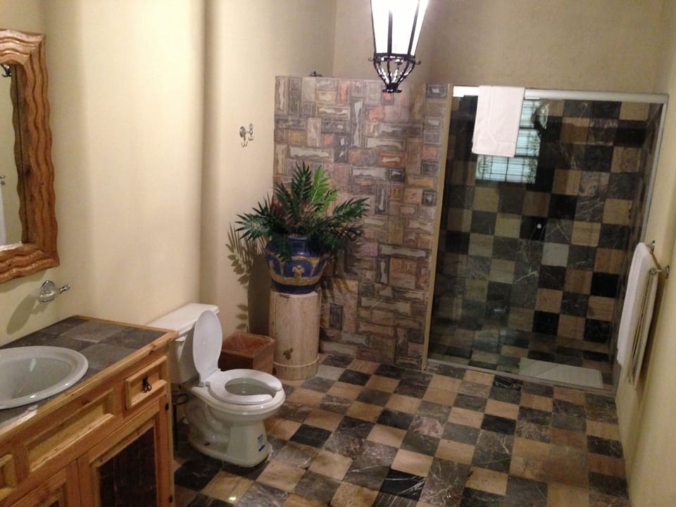 Junior Double Room | Bathroom | Shower, towels