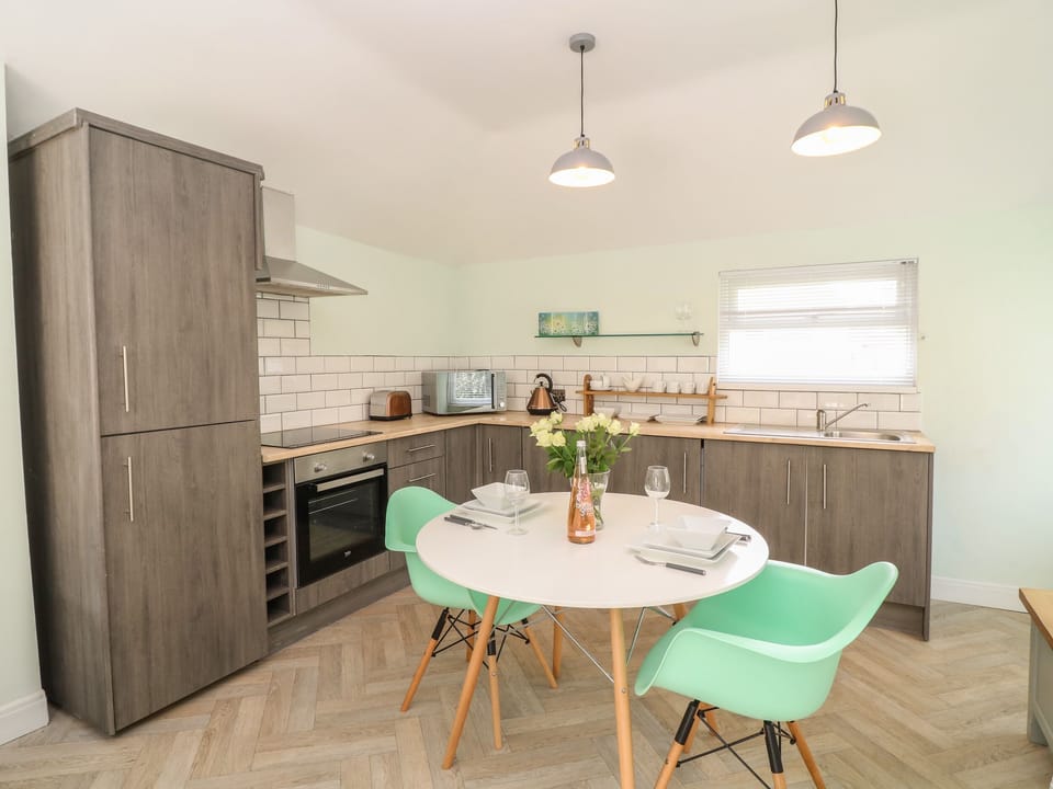 Fridge, dishwasher, electric kettle, toaster