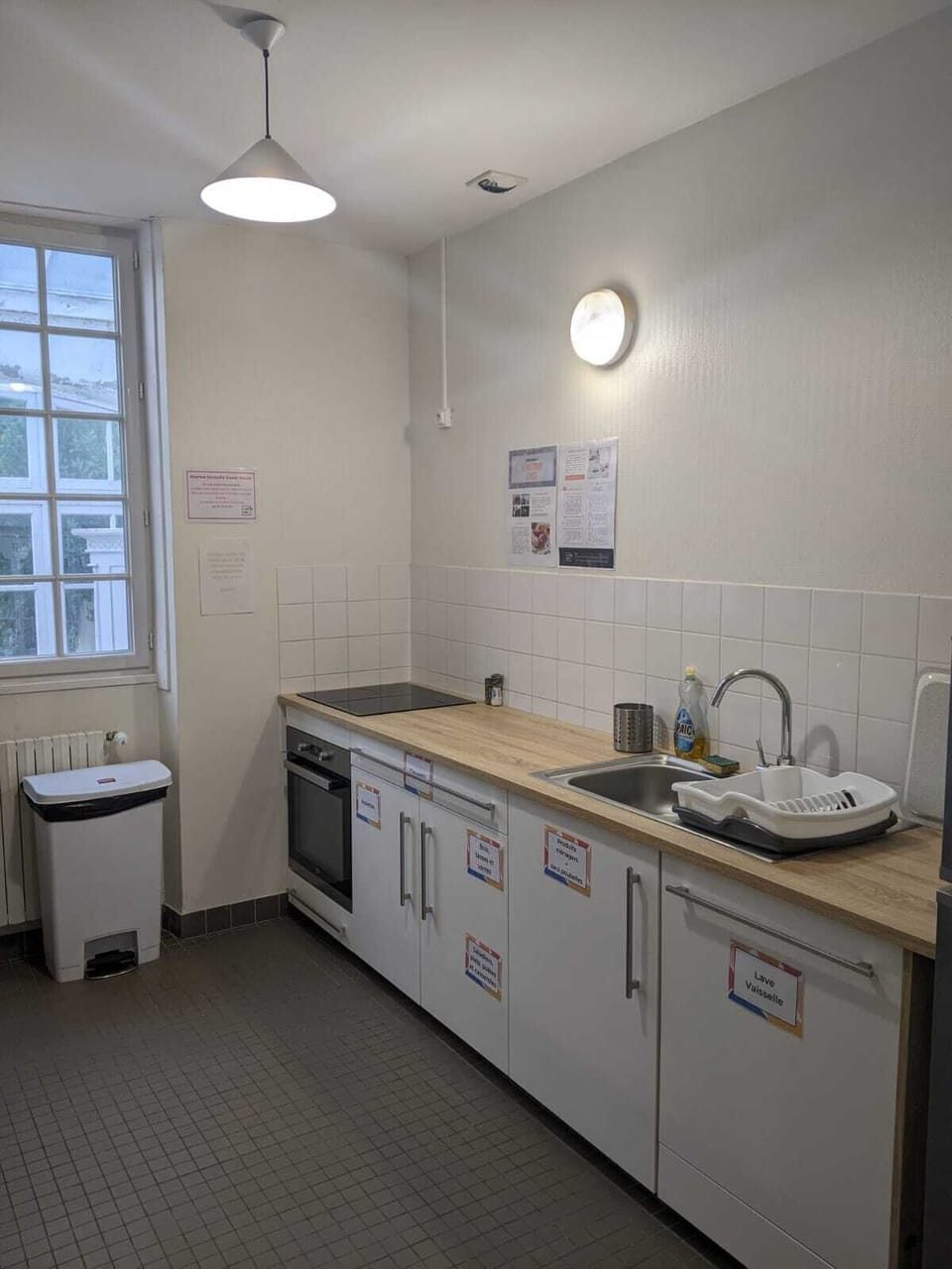 Shared fridge, microwave