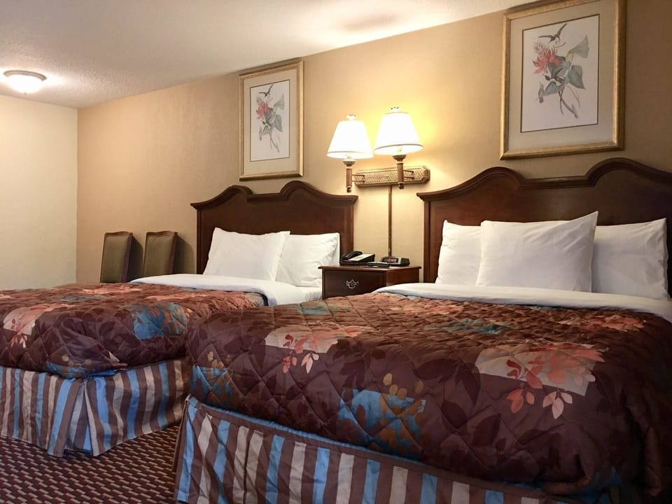 Standard Double Room, 2 Double Beds, Non-Smoking | Living area | 40-inch LED TV with cable channels, TV