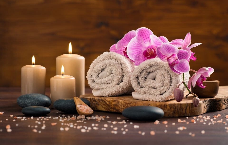 Turkish bath, body treatments, hot stone massages, prenatal massages