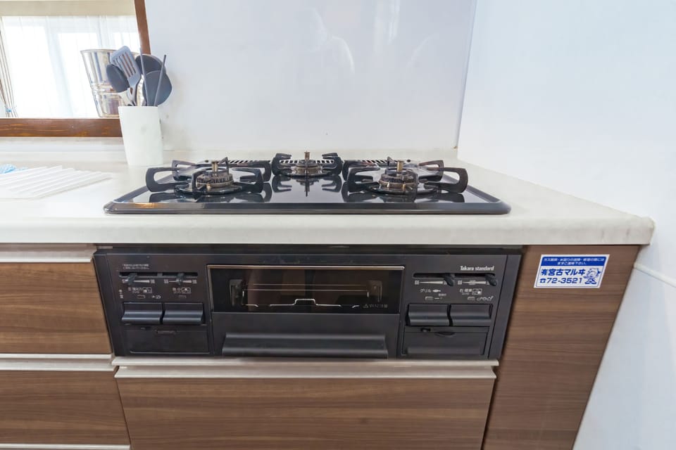 Villa | Private kitchen | Full-size fridge, microwave, electric kettle, rice cooker