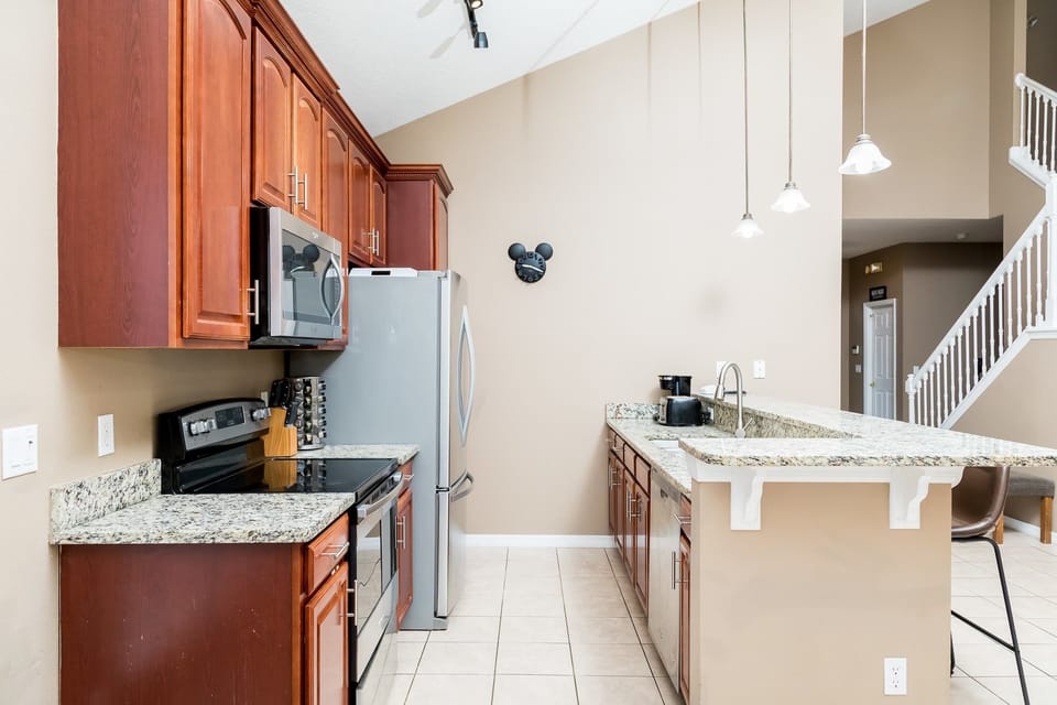 House, Multiple Beds, Pool Access, Pool View (Serendipity at Acadia) | Private kitchen | Fridge, microwave, oven, stovetop