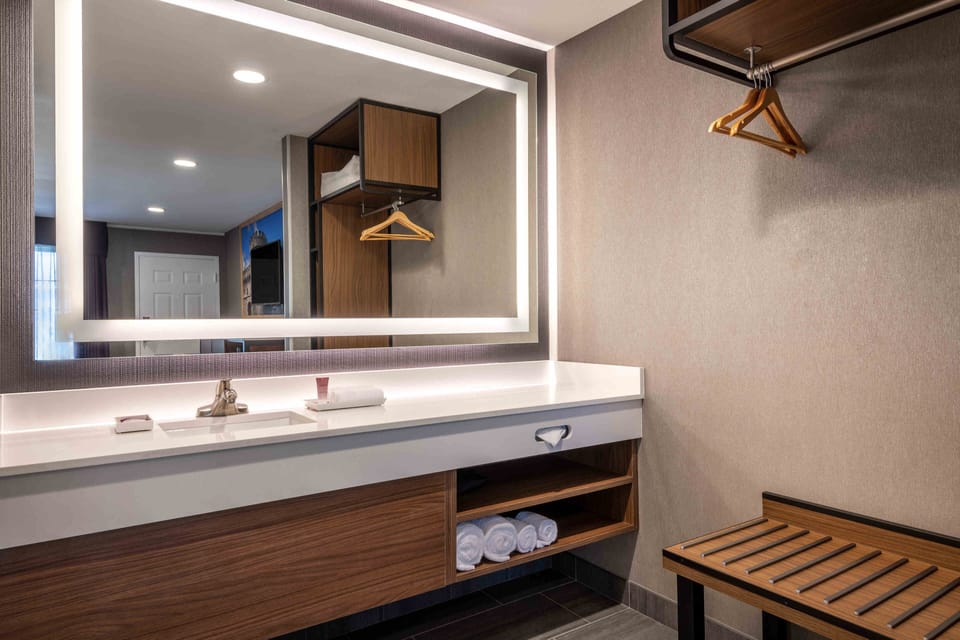 In-room safe, blackout drapes, iron/ironing board