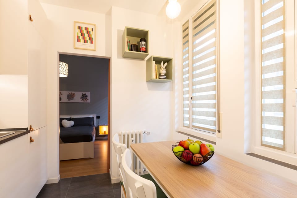 Design Apartment | Private kitchen | Espresso maker, microwave, oven, stovetop