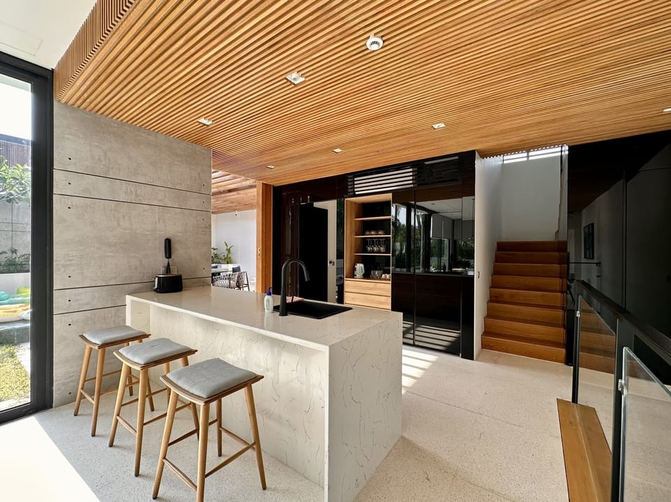 Signature Villa, 3 Bedrooms, Private Pool, Beachside | Private kitchen | Full-size fridge, microwave, stovetop, dishwasher