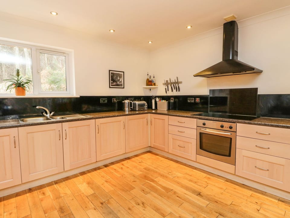 Fridge, dishwasher, electric kettle, toaster