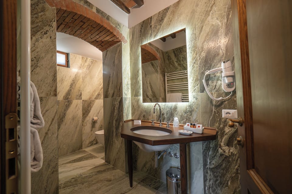 Suite | Bathroom | Shower, rainfall showerhead, free toiletries, hair dryer