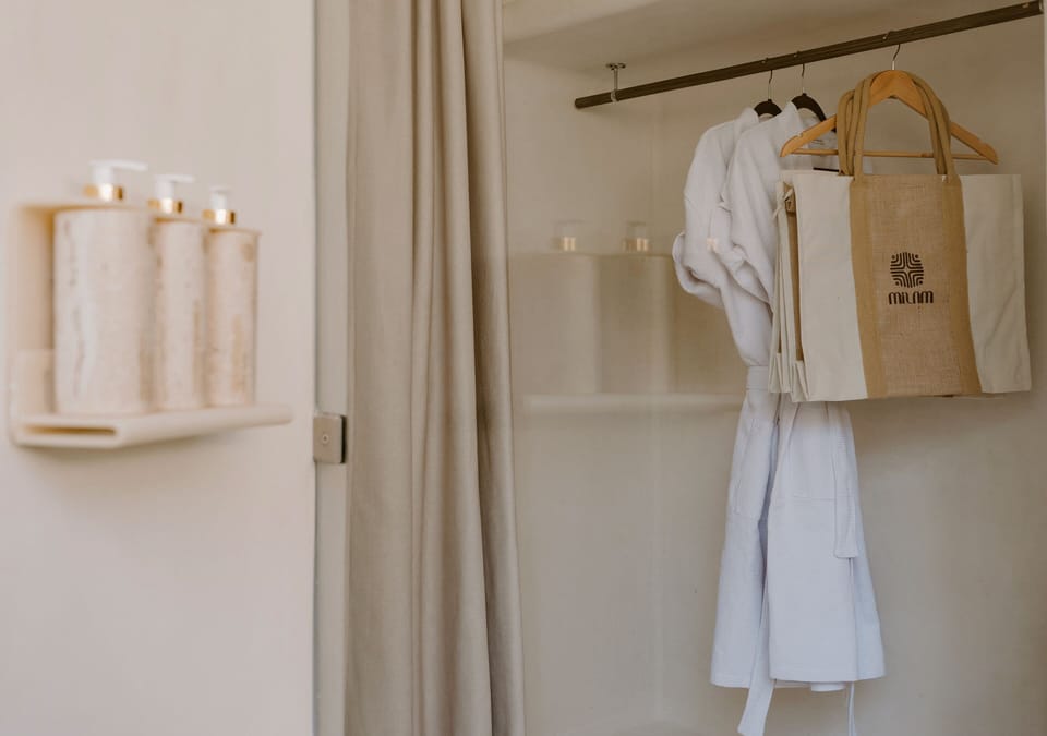 Grand Room | Bathroom | Shower, rainfall showerhead, designer toiletries, hair dryer