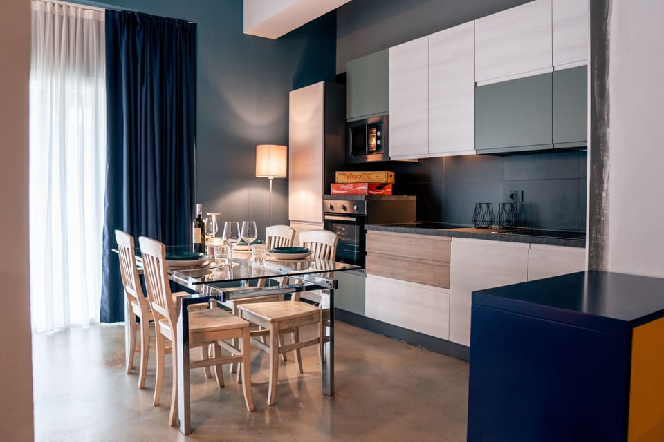 Standard Apartment | Living area | 40-inch flat-screen TV with digital channels, TV, heated floors