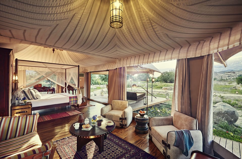 Presidential Tent, Patio (Suite) | Egyptian cotton sheets, premium bedding, memory foam beds, desk